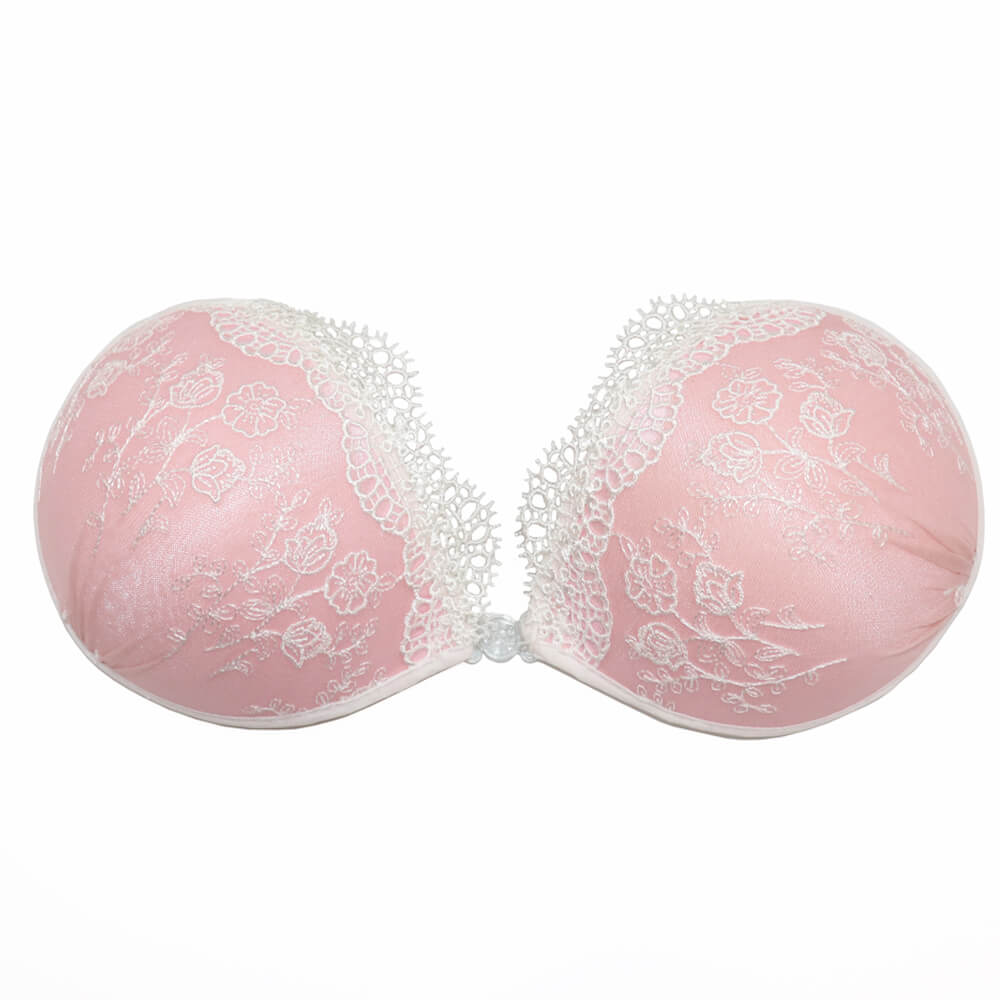 1308 刺绣前扣隐形文胸