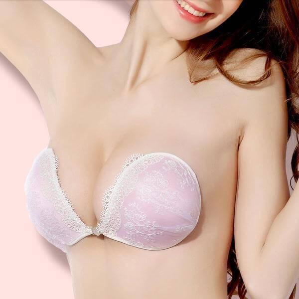 1308 刺绣前扣隐形文胸