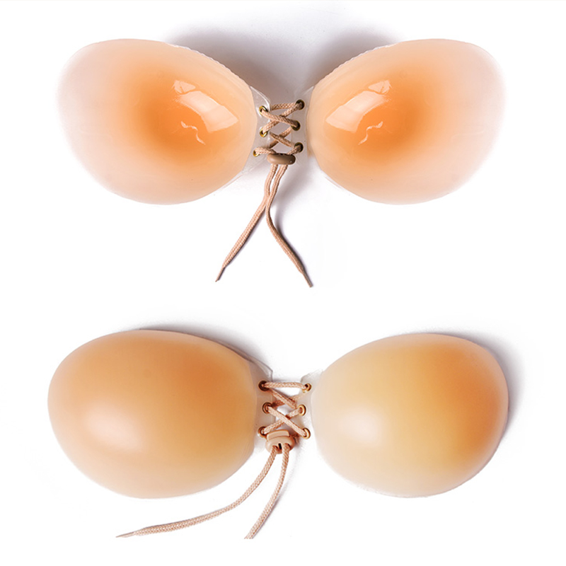 1811 椭圆肩带硅胶文胸